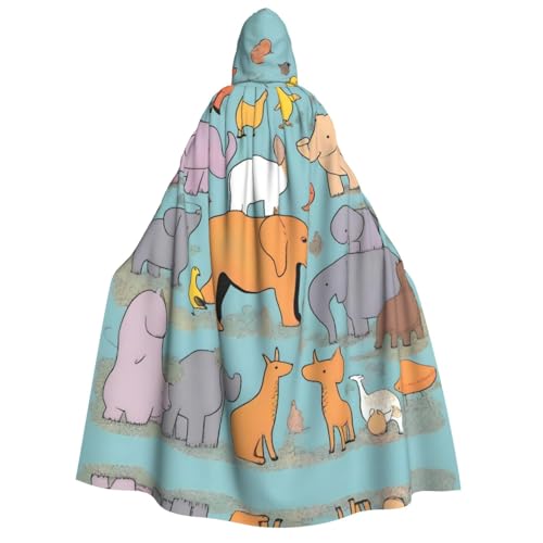 UFhgjjb Halloween Kapuzenumhang Kostüm Umhang – Erwachsene Tieraufklärung Kollektion Druck Kostüm Robe für Maskerade Karneval Comic Ausstellung UFhgjjb Halloween Kapuzenumhang Kostüm Umhang – Erwachsene Tieraufklärung Kollektion Druck Kostüm Robe für Maskerade Karneval Comic Ausstellung von UFhgjjb