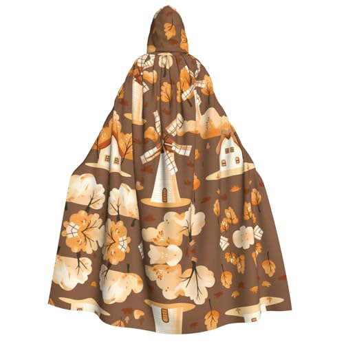 UFhgjjb Halloween Kapuzenumhang Kostüm Umhang - Erwachsene Windmühle bei Dämmerung Druck Kostüm Robe für Maskerade, Karneval, Comic Ausstellung UFhgjjb Halloween Kapuzenumhang Kostüm Umhang - Erwachsene Windmühle bei Dämmerung Druck Kostüm Robe für Maskerade, Karneval, Comic Ausstellung von UFhgjjb