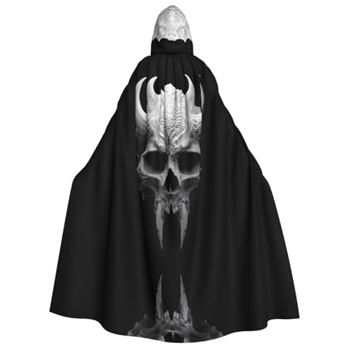 UFhgjjb Halloween Kapuzenumhang Kostüm Umhang - Erwachsenenkostüm Skelett Druck Kostüm Robe für Maskerade, Karneval, Comic Ausstellung UFhgjjb Halloween Kapuzenumhang Kostüm Umhang - Erwachsenenkostüm Skelett Druck Kostüm Robe für Maskerade, Karneval, Comic Ausstellung von UFhgjjb