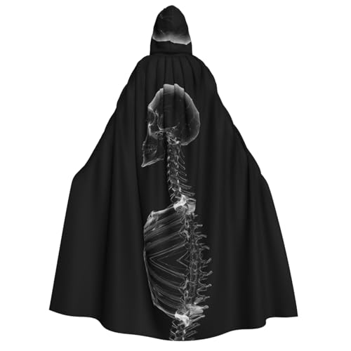 UFhgjjb Halloween Kapuzenumhang Kostüm Umhang – Erwachsenenkostüm in Knochenform, bedruckt, Robe für Maskerade, Karneval, Comic-Ausstellung UFhgjjb Halloween Kapuzenumhang Kostüm Umhang – Erwachsenenkostüm in Knochenform, bedruckt, Robe für Maskerade, Karneval, Comic-Ausstellung von UFhgjjb
