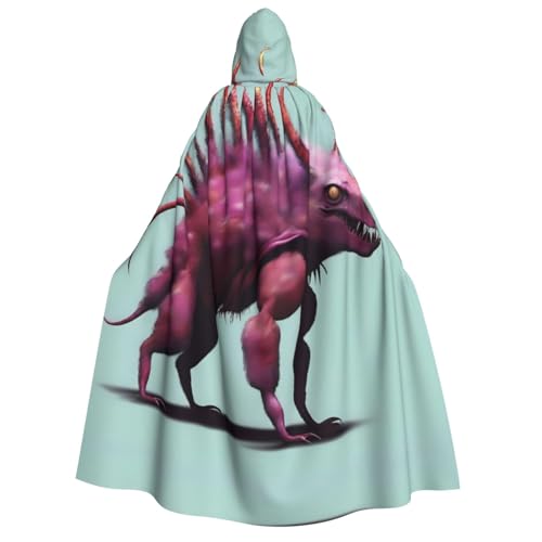 UFhgjjb Halloween Kapuzenumhang Kostüm Umhang – Erwachsenenkostüm mit Monsterdruck, für Maskerade, Karneval, Comic-Ausstellung UFhgjjb Halloween Kapuzenumhang Kostüm Umhang – Erwachsenenkostüm mit Monsterdruck, für Maskerade, Karneval, Comic-Ausstellung von UFhgjjb