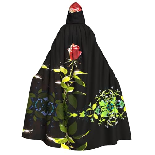 UFhgjjb Halloween Kapuzenumhang Kostüm Umhang – Erwachsenenkostüm mit leuchtender dorniger Rose Druck Kostüm Robe für Maskerade, Karneval, Comic-Ausstellung UFhgjjb Halloween Kapuzenumhang Kostüm Umhang – Erwachsenenkostüm mit leuchtender dorniger Rose Druck Kostüm Robe für Maskerade, Karneval, Comic-Ausstellung von UFhgjjb