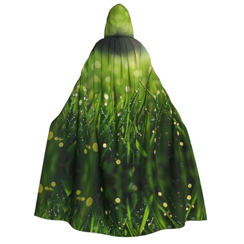 UFhgjjb Halloween Kapuzenumhang Kostüm Umhang - Erwachsener Tau auf dem Gras Druck Kostüm Robe für Maskerade, Karneval, Comic Ausstellung UFhgjjb Halloween Kapuzenumhang Kostüm Umhang - Erwachsener Tau auf dem Gras Druck Kostüm Robe für Maskerade, Karneval, Comic Ausstellung von UFhgjjb