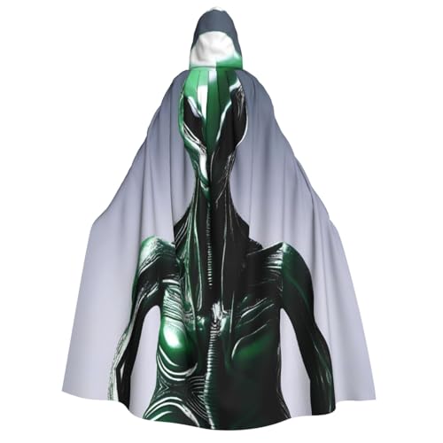 UFhgjjb Halloween-Kostüm mit Kapuze, Umhang – Erwachsenenkostüm, Alien-Display, Druck, für Maskerade, Karneval, Comic-Ausstellung UFhgjjb Halloween-Kostüm mit Kapuze, Umhang – Erwachsenenkostüm, Alien-Display, Druck, für Maskerade, Karneval, Comic-Ausstellung von UFhgjjb