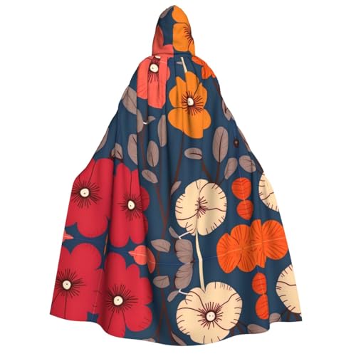 UFhgjjb Halloween-Kostüm mit Kapuze, Umhang – Erwachsenenkostüm mit Cartoon-Blumen-Druck, für Maskerade, Karneval, Comic-Ausstellung UFhgjjb Halloween-Kostüm mit Kapuze, Umhang – Erwachsenenkostüm mit Cartoon-Blumen-Druck, für Maskerade, Karneval, Comic-Ausstellung von UFhgjjb