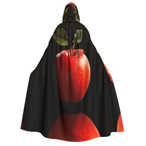 UFhgjjb Halloween-Kostüm mit Kapuze, Umhang – Erwachsenenkostüm mit leuchtend roten Früchten, für Maskerade, Karneval, Comic-Ausstellung UFhgjjb Halloween-Kostüm mit Kapuze, Umhang – Erwachsenenkostüm mit leuchtend roten Früchten, für Maskerade, Karneval, Comic-Ausstellung von UFhgjjb