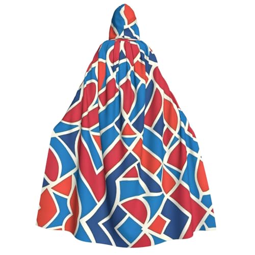 UFhgjjb Halloween-Kostüm mit Kapuze, Umhang – Erwachsenenkostüm mit unregelmäßigem Farbmuster, Druck, für Maskerade, Karneval, Comic-Ausstellung UFhgjjb Halloween-Kostüm mit Kapuze, Umhang – Erwachsenenkostüm mit unregelmäßigem Farbmuster, Druck, für Maskerade, Karneval, Comic-Ausstellung von UFhgjjb