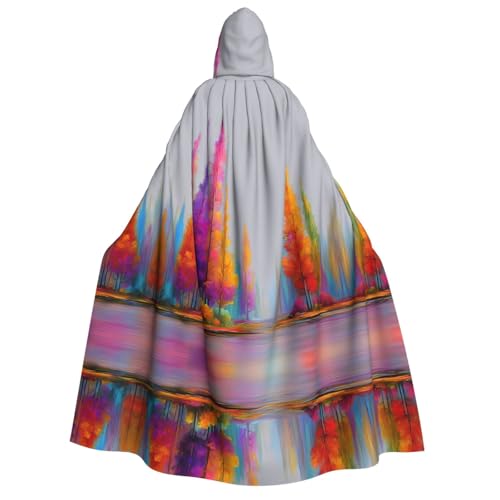 UFhgjjb Halloween-Umhang mit Kapuze, Umhang – Erwachsenenkostüm mit Farbtinte, Baumdruck, für Maskerade, Karneval, Comic-Ausstellung UFhgjjb Halloween-Umhang mit Kapuze, Umhang – Erwachsenenkostüm mit Farbtinte, Baumdruck, für Maskerade, Karneval, Comic-Ausstellung von UFhgjjb