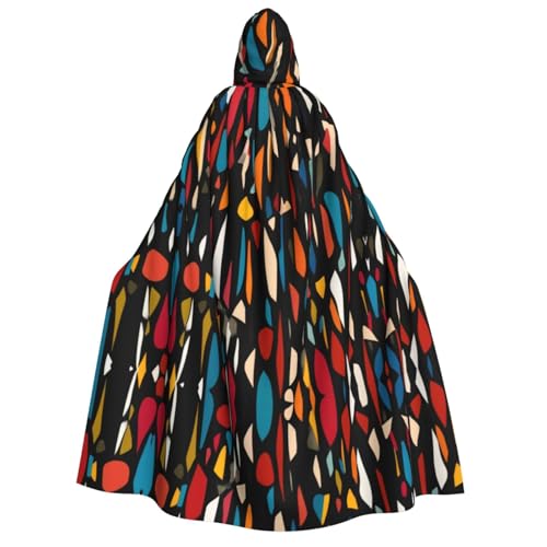 UFhgjjb Halloween-Umhang mit Kapuze, Umhang – Erwachsenenkostüm mit vertikalem Druck, für Maskerade, Karneval, Comic-Ausstellung UFhgjjb Halloween-Umhang mit Kapuze, Umhang – Erwachsenenkostüm mit vertikalem Druck, für Maskerade, Karneval, Comic-Ausstellung von UFhgjjb