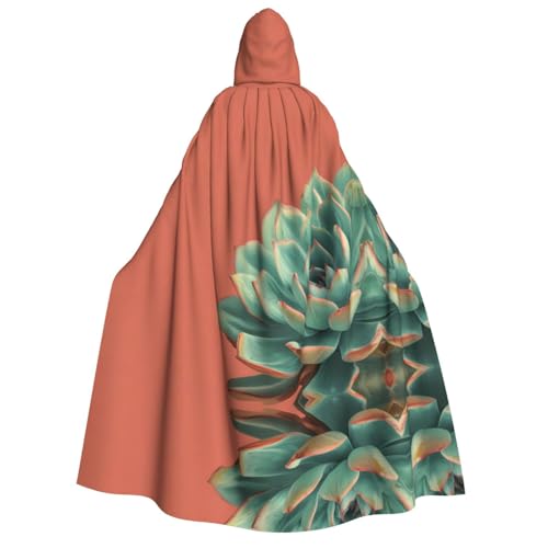 UFhgjjb Halloween-Umhang mit Kapuze – Erwachsenenkostüm mit reinem Hintergrund, Sukkulenten-Druck, für Maskerade, Karneval, Comic-Ausstellung UFhgjjb Halloween-Umhang mit Kapuze – Erwachsenenkostüm mit reinem Hintergrund, Sukkulenten-Druck, für Maskerade, Karneval, Comic-Ausstellung von UFhgjjb