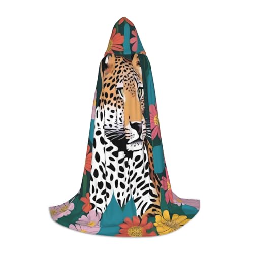 UFhgjjb L Halloween Kapuzenumhang Unisex Blume Meer Leopard Print Cosplay Robe für Partys, Karneval, Comic Ausstellungen und mehr UFhgjjb L Halloween Kapuzenumhang Unisex Blume Meer Leopard Print Cosplay Robe für Partys, Karneval, Comic Ausstellungen und mehr von UFhgjjb