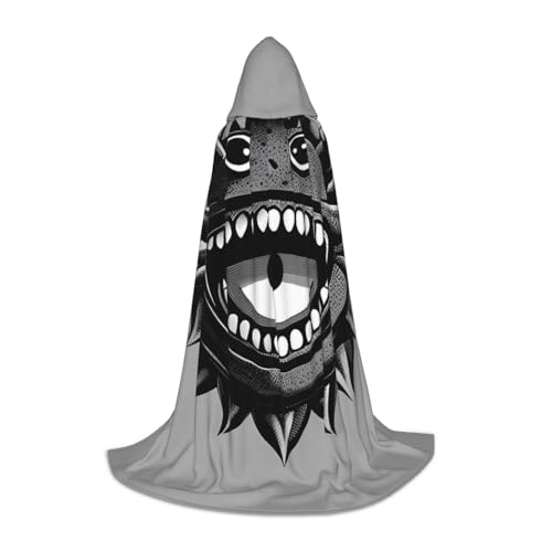 UFhgjjb L Halloween Kapuzenumhang - Unisex Monster Illustrationen Druck Cosplay Robe für Partys, Karneval, Comic Ausstellungen und mehr von UFhgjjb