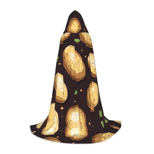 UFhgjjb M Halloween Kapuzenumhang - Unisex Bilder von Kartoffeln Druck Cosplay Robe für Partys, Karneval, Comic Ausstellungen und mehr von UFhgjjb