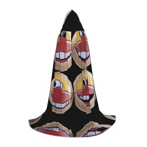 UFhgjjb M Halloween Kapuzenumhang – Unisex Große Lippen Smiley Gesicht Druck Cosplay Robe für Partys, Karneval, Comic Ausstellungen und mehr UFhgjjb M Halloween Kapuzenumhang – Unisex Große Lippen Smiley Gesicht Druck Cosplay Robe für Partys, Karneval, Comic Ausstellungen und mehr von UFhgjjb