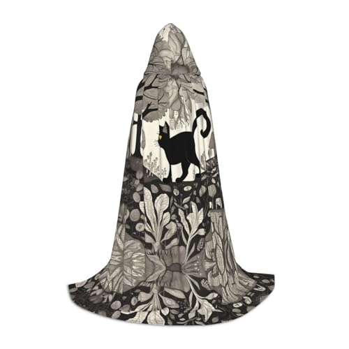 UFhgjjb S Halloween Kapuzenumhang – Unisex Abstrakter Spaziergang Katze Druck Cosplay Robe für Partys, Karneval, Comic Ausstellungen und mehr UFhgjjb S Halloween Kapuzenumhang – Unisex Abstrakter Spaziergang Katze Druck Cosplay Robe für Partys, Karneval, Comic Ausstellungen und mehr von UFhgjjb
