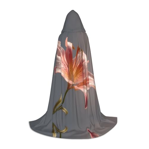 UFhgjjb S Halloween Kapuzenumhang - Unisex Blühende Lilien Druck Cosplay Robe für Partys, Karneval, Comic Ausstellungen und mehr UFhgjjb S Halloween Kapuzenumhang - Unisex Blühende Lilien Druck Cosplay Robe für Partys, Karneval, Comic Ausstellungen und mehr von UFhgjjb