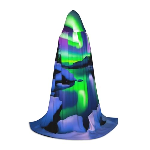 UFhgjjb S Halloween Kapuzenumhang - Unisex Schöner Aurora-Druck Cosplay Robe für Partys, Karneval, Comic Ausstellungen und mehr UFhgjjb S Halloween Kapuzenumhang - Unisex Schöner Aurora-Druck Cosplay Robe für Partys, Karneval, Comic Ausstellungen und mehr von UFhgjjb