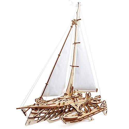 Ugears 3D Puzzle Trimaran Merihobus Schiff Segelboot Holzpuzzle Modellbau Set Denkspiel - DIY Puzzle Lernspielzeug - Umweltfreundlicher Holz Modellbausatz - Für Erwachsene & Kinder Ugears 3D Puzzle Trimaran Merihobus Schiff Segelboot Holzpuzzle Modellbau Set Denkspiel - DIY Puzzle Lernspielzeug - Umweltfreundlicher Holz Modellbausatz - Für Erwachsene & Kinder von UGEARS