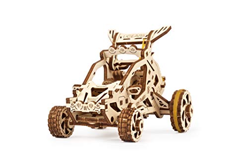 UGEARS Mini Buggy - 3D-Puzzle für Erwachsene - Mechanisches Modellbausatz für kleine Kraftfahrzeuge - Modellbausätze - Einfache Selbstmontage - Wunderschönes Geschenk für Jungen und Mädchen von UGEARS