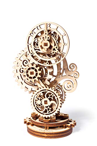 Ugears Steampunk Clock 3D Wooden Puzzle - Mechanische Holzuhr - Modellbausätze für Erwachsene zu Weihnachten und Silvester - Wunderschöne Heimdekoration von UGEARS