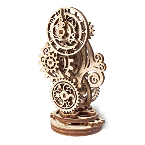 Ugears Steampunk Clock 3D Wooden Puzzle - Mechanische Holzuhr - Modellbausätze für Erwachsene zu Weihnachten und Silvester - Wunderschöne Heimdekoration von UGEARS