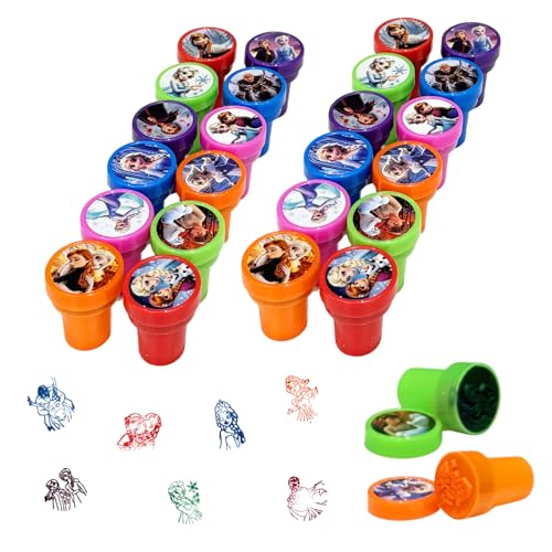 UHDS 24 Stück Frozen Selbstfärbende Stempel für Kinder, Kinder Stempelset, Kreatives Geschenk für Mädchen & Jungen, Ideal für Party & Klassenzimmer Belohnungen UHDS 24 Stück Frozen Selbstfärbende Stempel für Kinder, Kinder Stempelset, Kreatives Geschenk für Mädchen & Jungen, Ideal für Party & Klassenzimmer Belohnungen von UHDS
