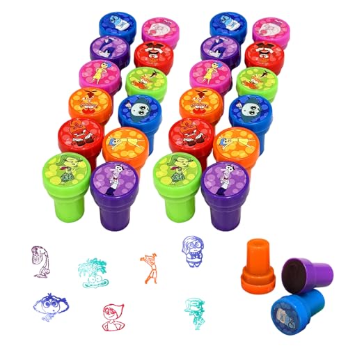 UHDS 24 Stück Insideout Selbstfärbende Stempel für Kinder, Kinder Stempelset, Kreatives Geschenk für Mädchen & Jungen, Ideal für Party & Klassenzimmer Belohnungen UHDS 24 Stück Insideout Selbstfärbende Stempel für Kinder, Kinder Stempelset, Kreatives Geschenk für Mädchen & Jungen, Ideal für Party & Klassenzimmer Belohnungen von UHDS