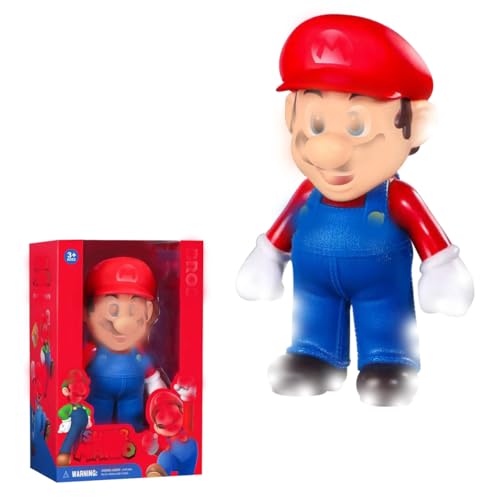 UHDS Actionfiguren Mario 26 cm Große, Die Kopf- und Handverbindungen Können Sich Drehen, Kinder und Erwachsene MarioFans von UHDS