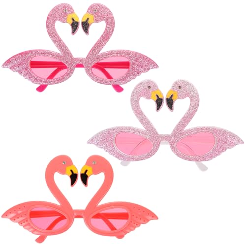UHOMENY 3 x Flamingo-Brille, rosa Glitzer, Flamingo-Party-Sonnenbrille, Tier-Brillen-Dekoration für Sommer, Themen-Requisiten, Karneval, Festival, Kostümparty UHOMENY 3 x Flamingo-Brille, rosa Glitzer, Flamingo-Party-Sonnenbrille, Tier-Brillen-Dekoration für Sommer, Themen-Requisiten, Karneval, Festival, Kostümparty von UHOMENY