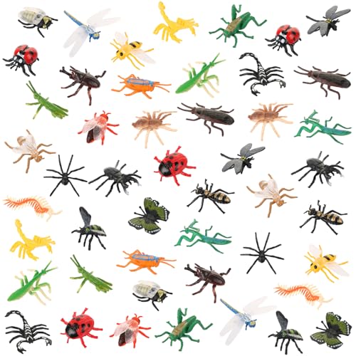 UHOMENY 48 Stück Insektenfiguren, realistische Miniatur-Ornamente, Tierfiguren, Kuchendekoration, 24 Stile mit Schmetterlingen, Bienen, Spinnen, Libellen für Schule, Büro, Klassenzimmer, Partys UHOMENY 48 Stück Insektenfiguren, realistische Miniatur-Ornamente, Tierfiguren, Kuchendekoration, 24 Stile mit Schmetterlingen, Bienen, Spinnen, Libellen für Schule, Büro, Klassenzimmer, Partys von UHOMENY