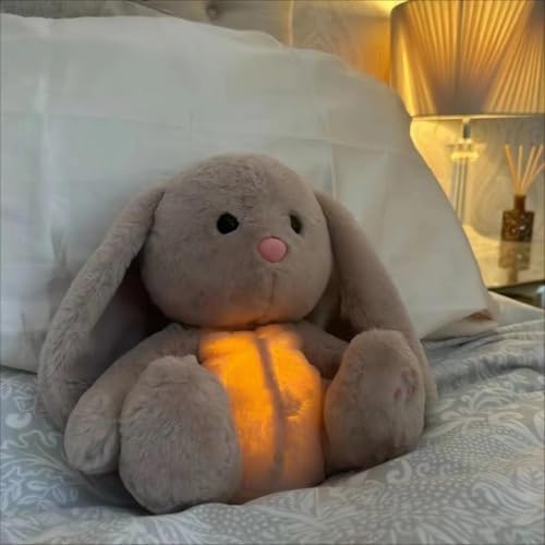 Plüsch, das atmet, Schlafbegleiter für Kinder, Plüschtier mit Herzschlag Musik Lichter, beruhigend für Kinder Schlafbegleiter, Geburtstag Geschenk Kinder Neugeborene Mädchen Jungen Plüsch, das atmet, Schlafbegleiter für Kinder, Plüschtier mit Herzschlag Musik Lichter, beruhigend für Kinder Schlafbegleiter, Geburtstag Geschenk Kinder Neugeborene Mädchen Jungen von UHOONE