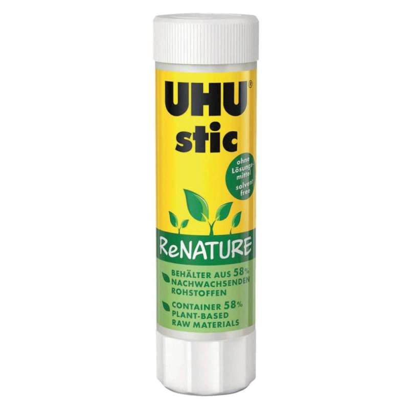 UHU Klebestift, UHU Kleber Ausführung Stic, Ausführung ReNature, Füllmenge 40 g UHU Klebestift, UHU Kleber Ausführung Stic, Ausführung ReNature, Füllmenge 40 g von UHU