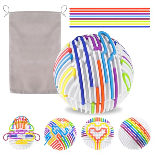 Sensorischer Aktivitätsball, Sensorik Spielzeug Bell mit 16 Saiten, Sensorik Activity Board Silikon Fidget Spielzeug für ADHS, Autismus, Angstabbau, geeignet für Kinder ab 3 Jahren und Erwachsene von UICCVOKK