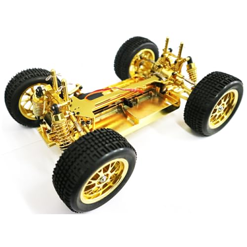 UIKEEYUIS 1 stücke 1/18 Aluminium Legierung Auto Rahmen Für D90 C24 C14 Auf Straße Fahrzeuge Präzision RC Auto Zubehör Ersatz Teile RC Upgrade Teil, Golden von UIKEEYUIS