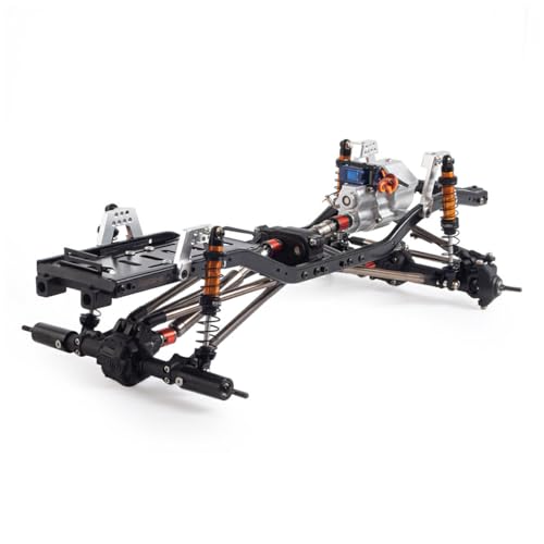 UIKEEYUIS Autorahmen für SCX10 Aluminiumlegierung Crawler Stark 1 Stück Schwarz RC Autozubehör Ersatzteile RC Upgrade Teil von UIKEEYUIS