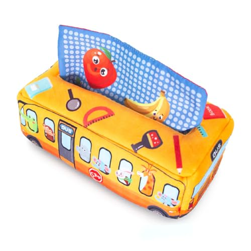UIKEEYUIS Baby Tissues Box Toy Education Crinkle Handtuch Kinderspielzeug Interactive Developmental Reusable Infant Sensory von UIKEEYUIS