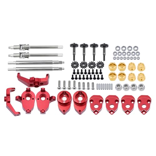 UIKEEYUIS Hinterachse Montage Kit Für Trx4m Aluminium Legierung Crawler Stabil 1 stücke RC Auto Zubehör Ersatzteile RC Upgrade Teil, Rot von UIKEEYUIS