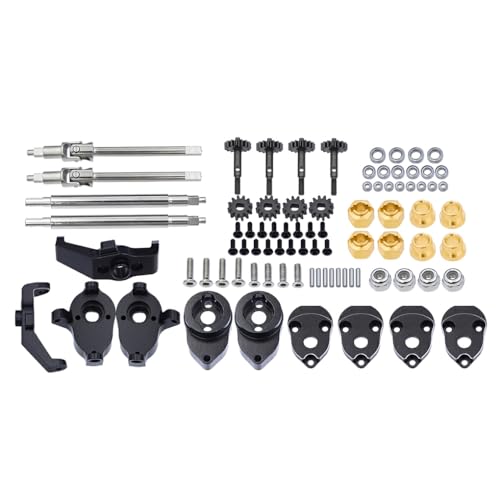 UIKEEYUIS Hinterachse Montage Kit Für Trx4m Aluminium Legierung Crawler Stabil 1 stücke RC Auto Zubehör Ersatzteile RC Upgrade Teil, Schwarz von UIKEEYUIS