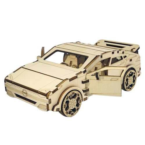 3D Puzzle Auto, Retro Modellbausatz Erwachsene Auto, DIY Holzpuzzle Modellbausatz Bastelsets Geschenk für Erwachsene und Kinder (B) von UINOFER