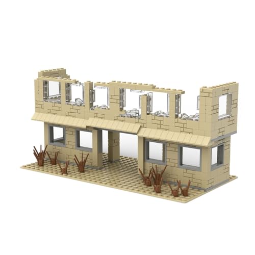 UINOFER Militär Szene Baustein Set, DIY Militärbasen Architektur Modell, WW2 Militärische Wachsames Haus Architektur von UINOFER