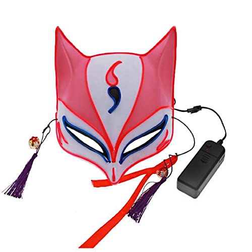 UIUKDWUC El Fox Leuchtende Halloween Maske für Halloween Karneval Kostüm Party Requisiten UIUKDWUC El Fox Leuchtende Halloween Maske für Halloween Karneval Kostüm Party Requisiten von UIUKDWUC