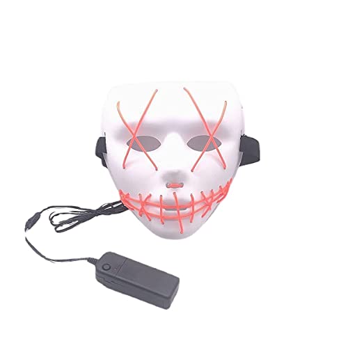 UIUKDWUC El Leuchtende Maske Hip-Hop Maske für Halloween Karneval Kostüm Party Requisiten UIUKDWUC El Leuchtende Maske Hip-Hop Maske für Halloween Karneval Kostüm Party Requisiten von UIUKDWUC