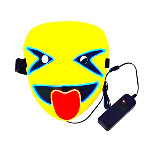 UIUKDWUC El Leuchtende Maske für Halloween Karneval Kostüm Party Requisiten UIUKDWUC El Leuchtende Maske für Halloween Karneval Kostüm Party Requisiten von UIUKDWUC