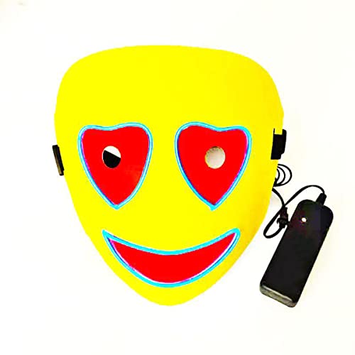 UIUKDWUC El Leuchtende Maske für Halloween Karneval Kostüm Party Requisiten UIUKDWUC El Leuchtende Maske für Halloween Karneval Kostüm Party Requisiten von UIUKDWUC