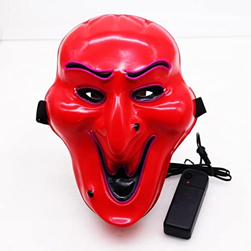 UIUKDWUC El Luminous Mask Red Halloween Funny Horror Flashs Luminous Mask UIUKDWUC El Luminous Mask Red Halloween Funny Horror Flashs Luminous Mask von UIUKDWUC