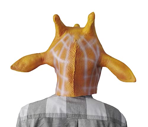 UIUKDWUC Giraffe Maske Einhorn Hirsch Kopf Maske Giraffe Kopfbedeckung Menschlicher Kopf Hund Ma Jun von UIUKDWUC