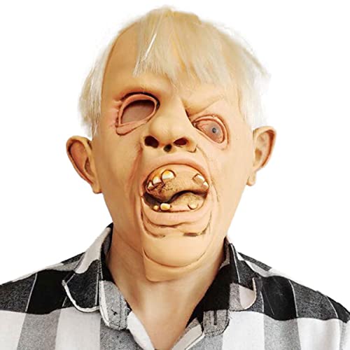 UIUKDWUC Horror Cross-Eyed Albatross Maske Kopfbedeckung Lustige Einäugige Drachenmaske Halloween Horror Bar Dance Party UIUKDWUC Horror Cross-Eyed Albatross Maske Kopfbedeckung Lustige Einäugige Drachenmaske Halloween Horror Bar Dance Party von UIUKDWUC