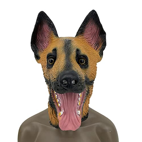 UIUKDWUC Hundemaske Latexmaske Tier Cosplay Kostüm Requisiten für Halloween Party UIUKDWUC Hundemaske Latexmaske Tier Cosplay Kostüm Requisiten für Halloween Party von UIUKDWUC