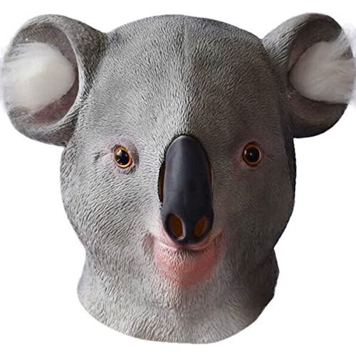 UIUKDWUC Karneval Halloween Koala Maske Lustige Tanzparty Koala Kopfbedeckung Tier Spielen Requisiten Maske UIUKDWUC Karneval Halloween Koala Maske Lustige Tanzparty Koala Kopfbedeckung Tier Spielen Requisiten Maske von UIUKDWUC