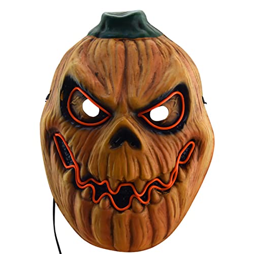 UIUKDWUC Kürbis Haar Licht Maske für Halloween Karneval Kostüm Party Requisiten UIUKDWUC Kürbis Haar Licht Maske für Halloween Karneval Kostüm Party Requisiten von UIUKDWUC